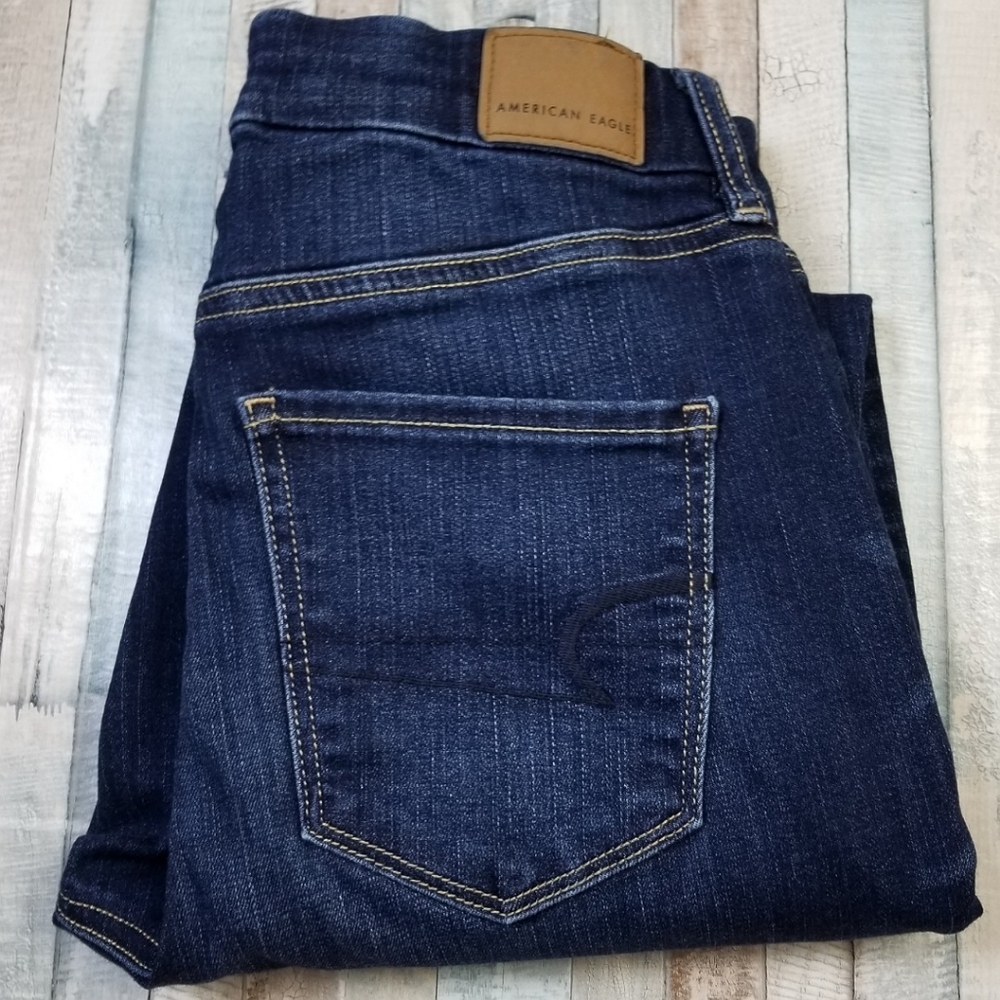 American Eagle Curvy Hi-Rise Jegging Crop Jeans